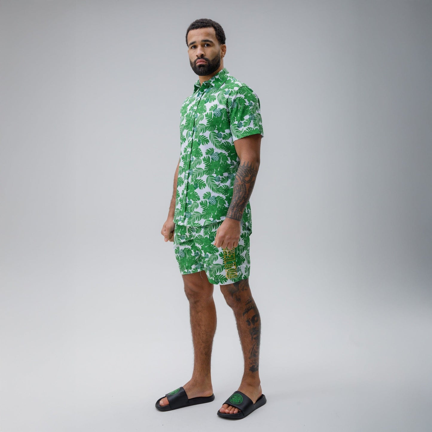 Celtic Men's Clover Hawaiian Green Short