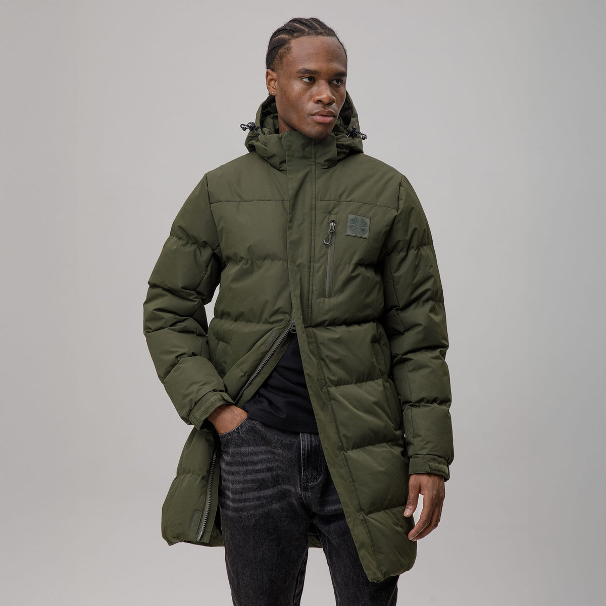 Celtic Men's Long Padded Jacket