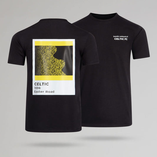 Celtic Men's Pantone Bumblebee 1996 Back Print Black T-Shirt