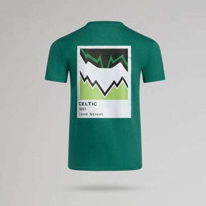 Celtic Men's Pantone Peoples 1991 Back Print Green T-Shirt