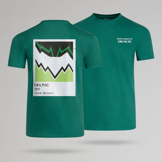 Celtic Men's Pantone Peoples 1991 Back Print Green T-Shirt