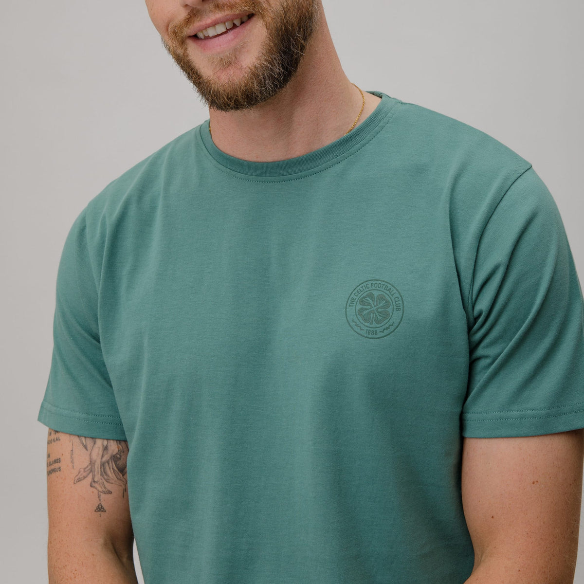 Celtic Men's Striped Green Trouser Pyjamas