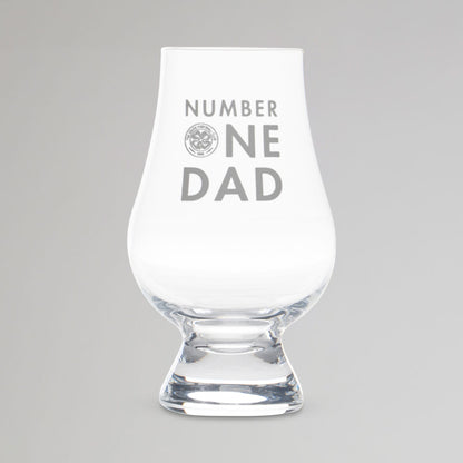 Celtic Number One Dad Glencairn Glass