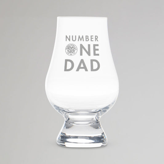 Celtic Number One Dad Glencairn Glass
