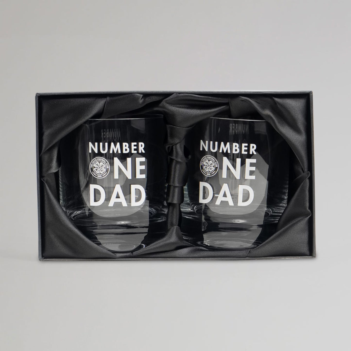 Celtic Number One Dad Glencairn Whisky Glass Set