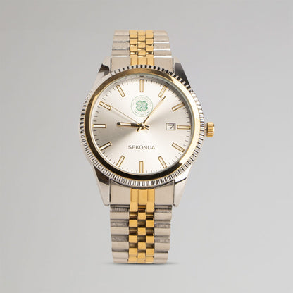Celtic Sekonda Silver and Gold Watch
