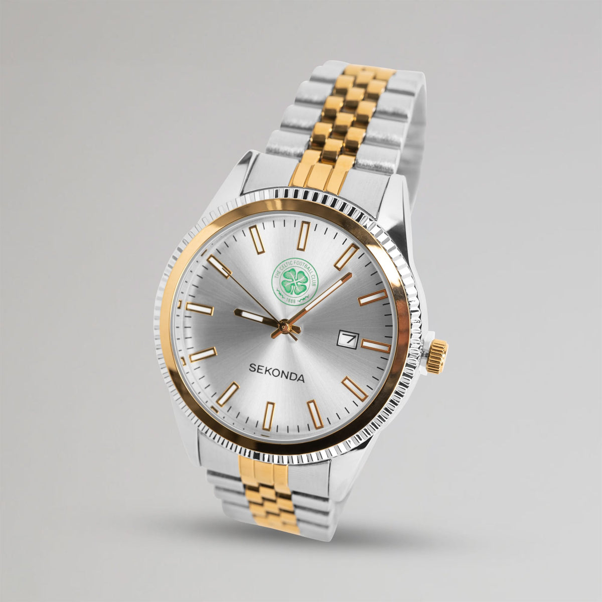 Celtic Sekonda Silver and Gold Watch