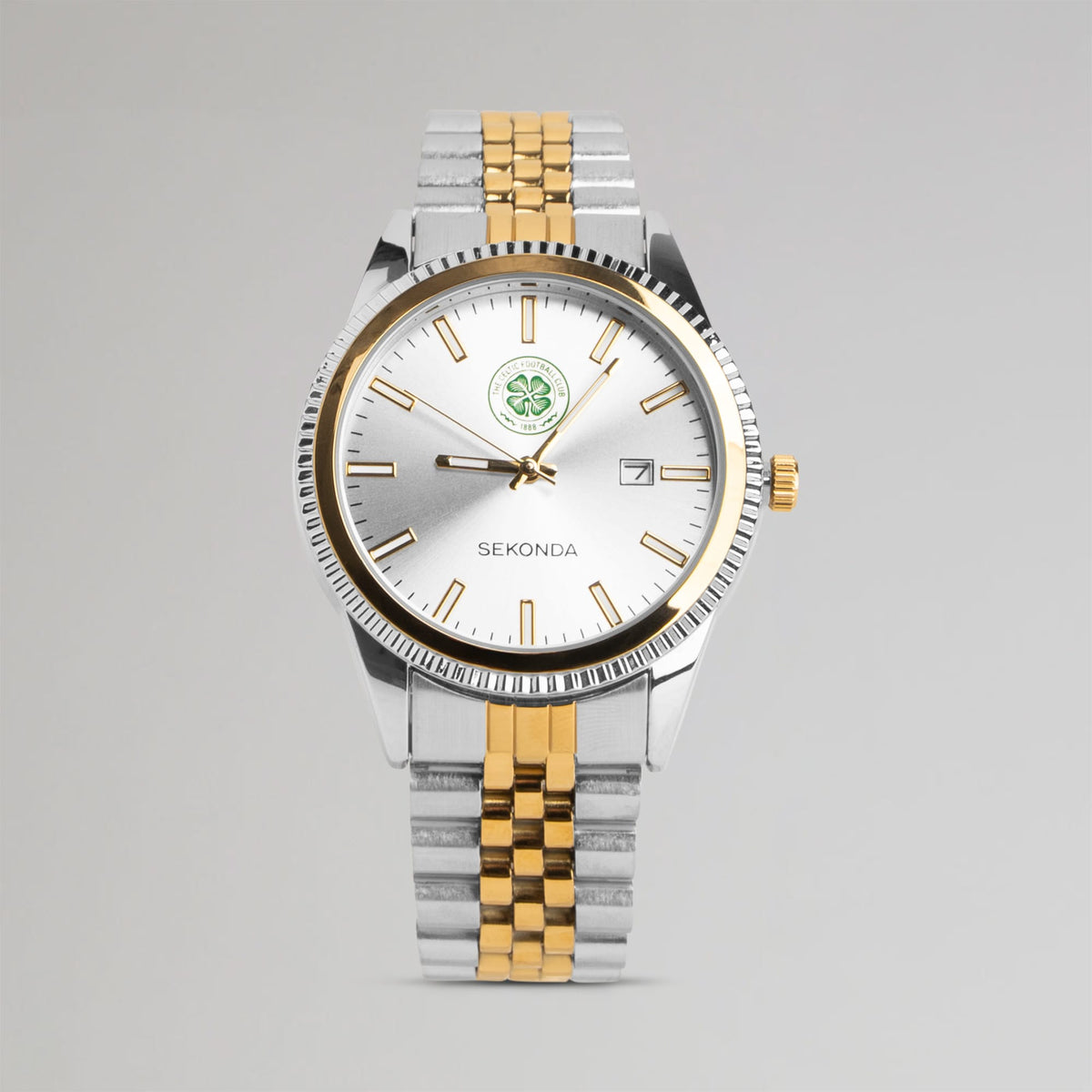 Celtic Sekonda Silver and Gold Watch
