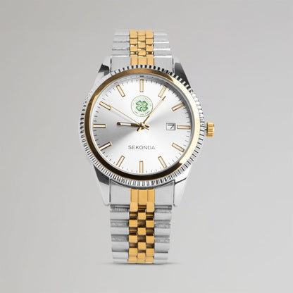 Celtic Sekonda Silver and Gold Watch