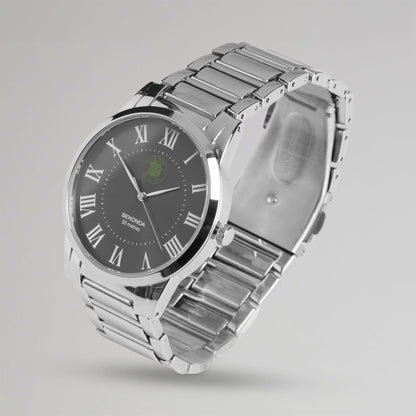 Celtic Sekonda Silver Classic Bracelet Black Dial Watch