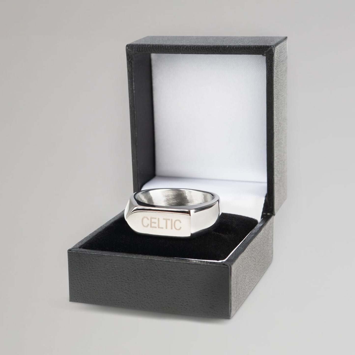 Celtic Silver Plated Signet Ring