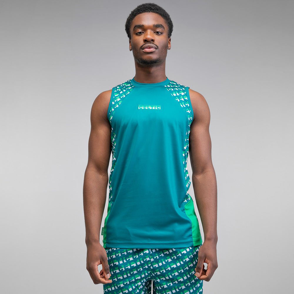 Celtic Text Pattern Vest