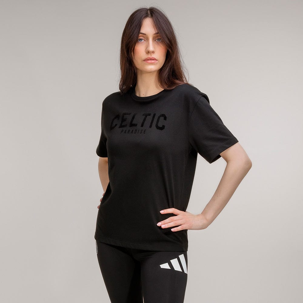 Celtic Women's Black Oversized T-Shirt