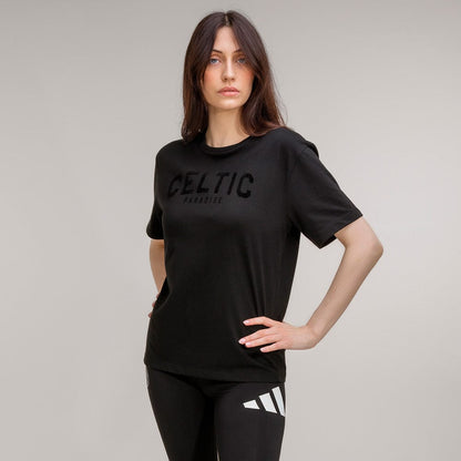 Celtic Women's Black Oversized T-Shirt