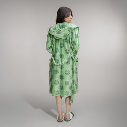 Celtic Women's Clover Print Robe