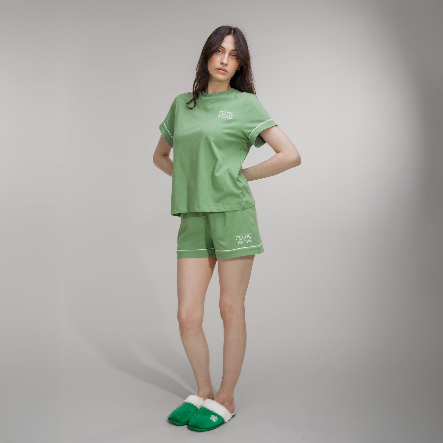 Celtic Women's Green Short Pyjamas