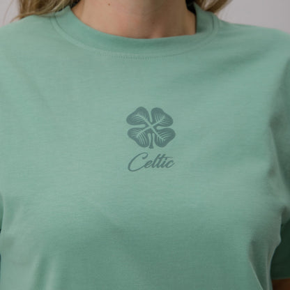 Celtic Women's Light Green Stripe Short Pyjama Set