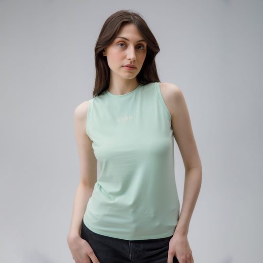 Celtic Women's Print Green Vest