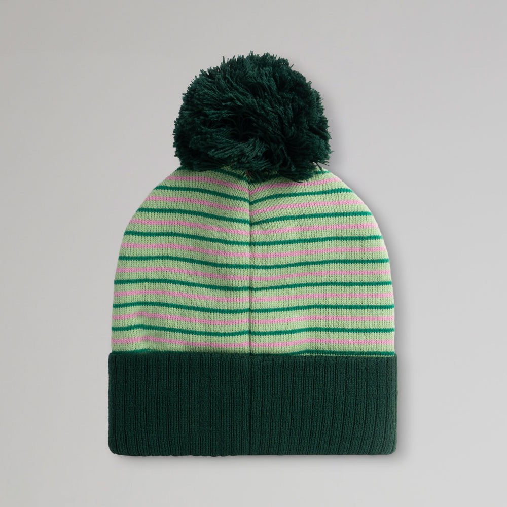 Celtic Women's Striped Pom Pom Beanie