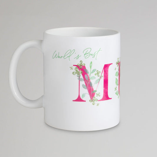 Celtic World's Best Mum Floral Mug