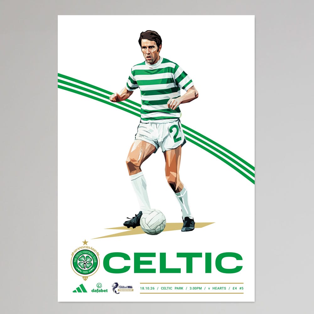 Collectable Matchday Programme - Celtic v Hearts  18th Oct 2026