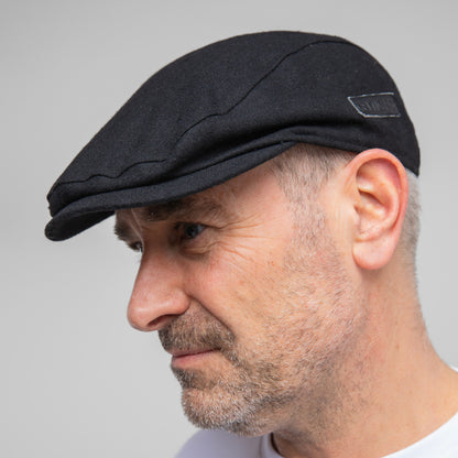 Celtic Mens Black Flat Cap