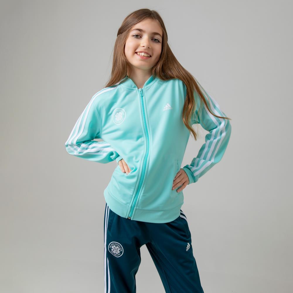 adidas Celtic Girls' 3-Stripes Tracksuit