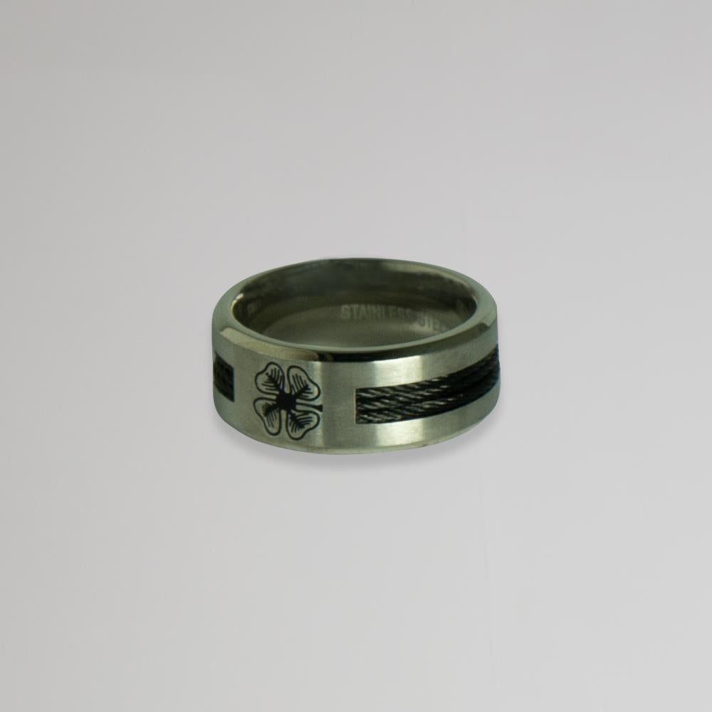 Celtic Clover Stainless Steel Ring