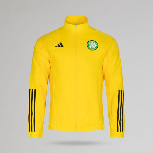 adidas Celtic 2023/24 Yellow Presentation Jacket