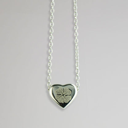 Celtic Clover Heart Necklace