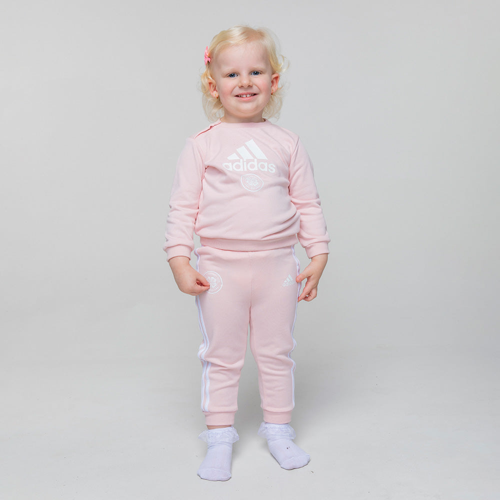 adidas Infant Pink Jogsuit