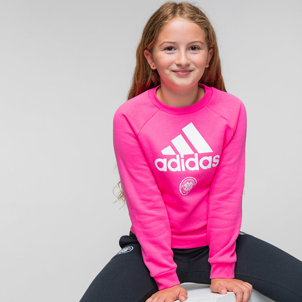 adidas Celtic Junior Pink Jogsuit