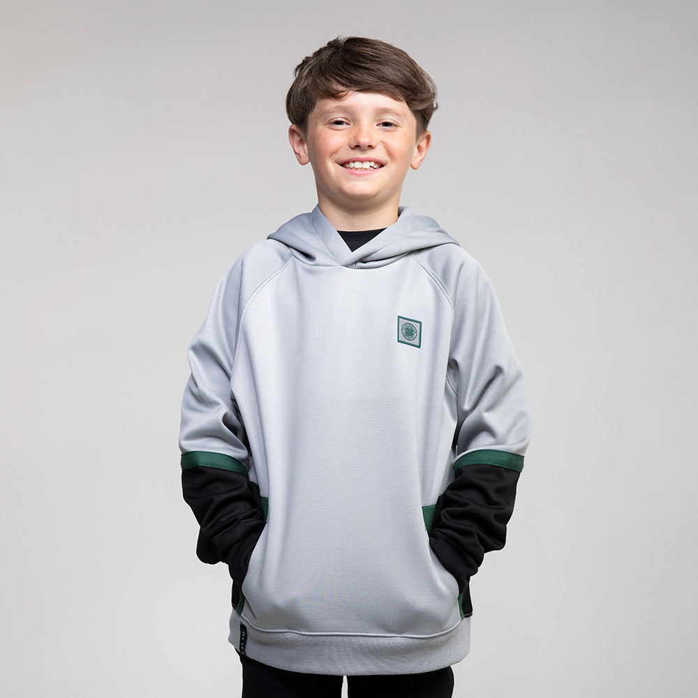 Celtic Junior Crest Silver Hoodie