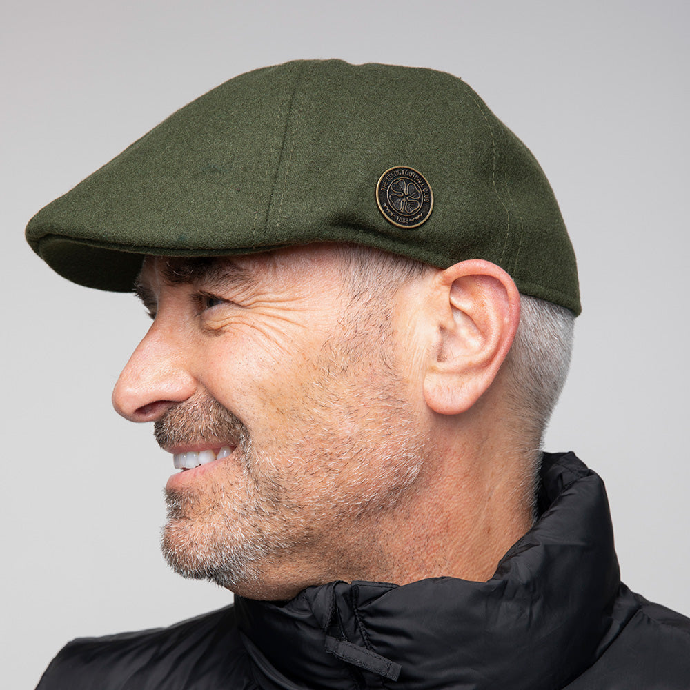 Celtic Wool Crest Flat Cap