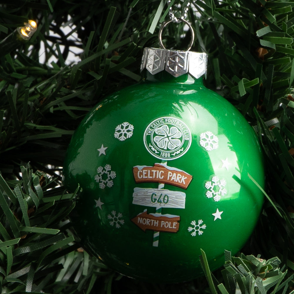 Celtic 3 Pack North Pole Baubles