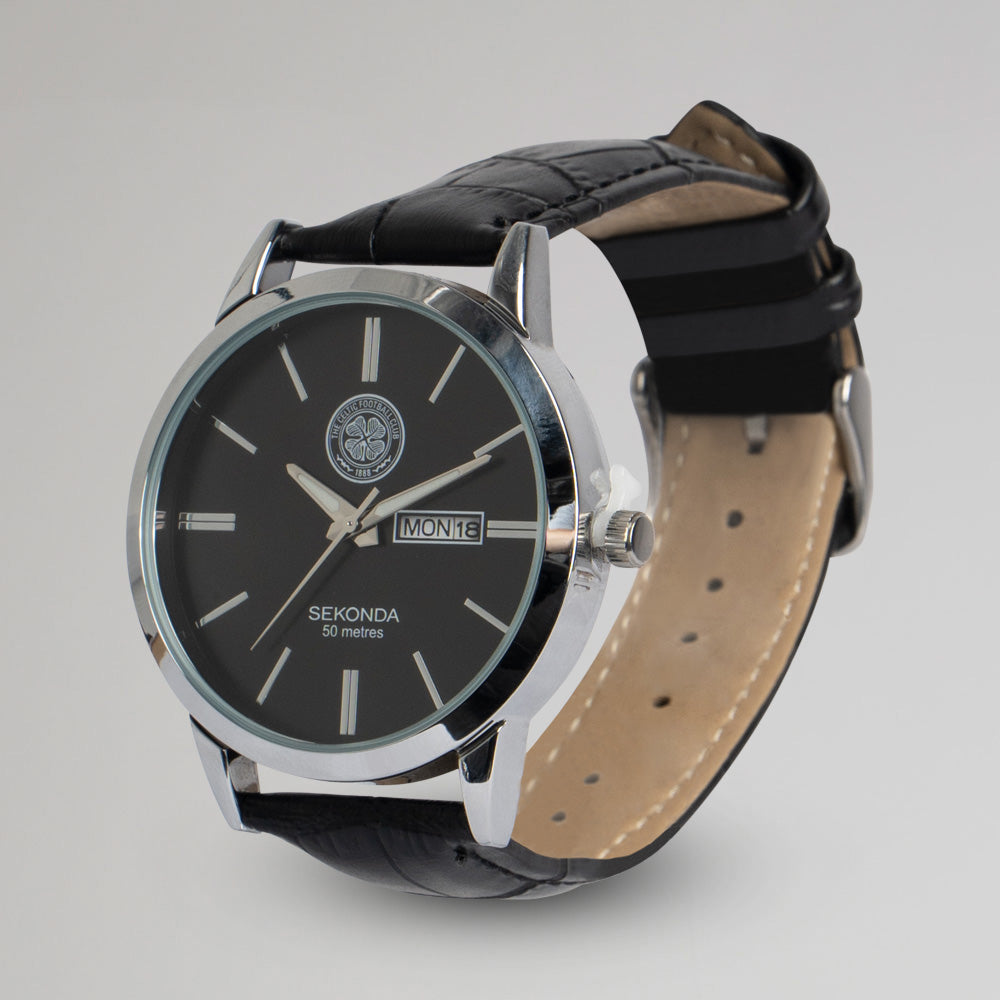 Celtic Classic Leather Strap Watch