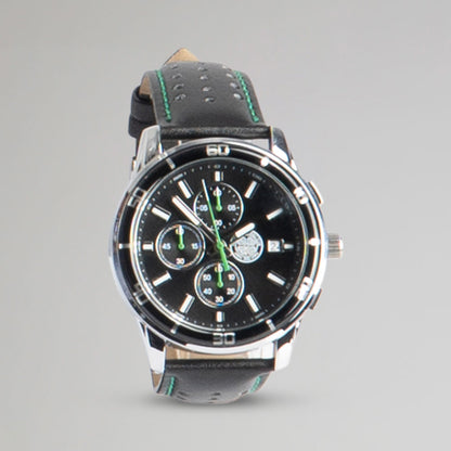 Celtic Leather Strap Chronograph Watch