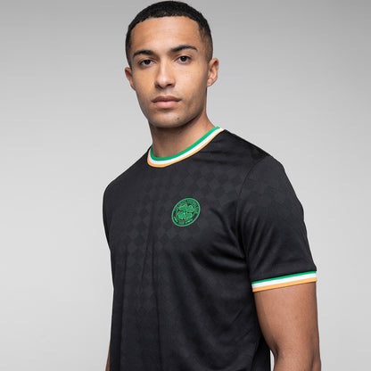 Celtic Crest Black Jacquard T-Shirt