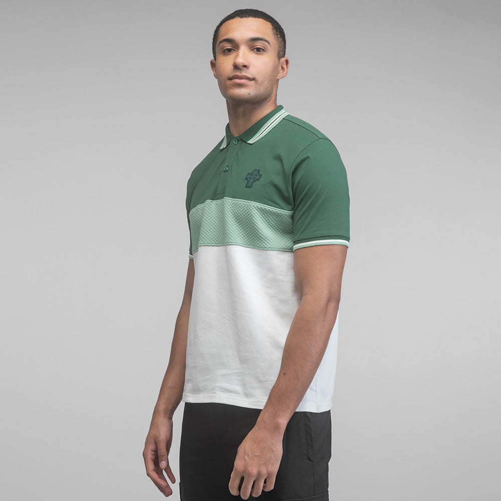 Celtic Cross Panel Polo Shirt