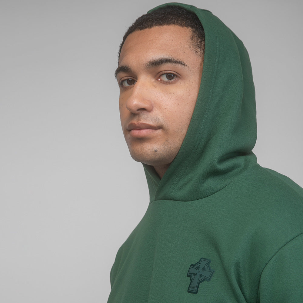 Celtic Cross Green Hoodie