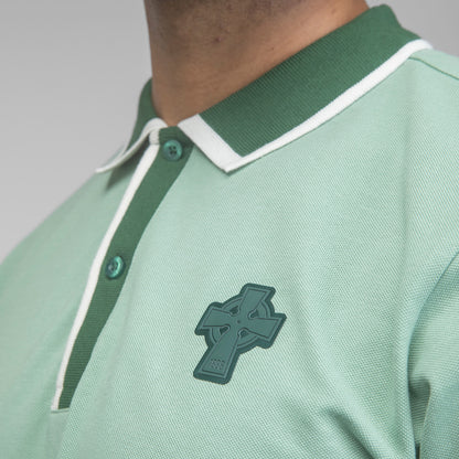 Celtic Cross Tipped Polo Shirt