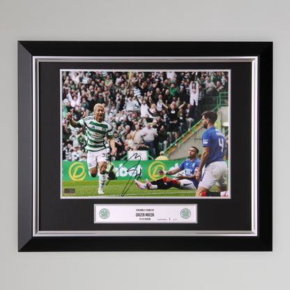 Celtic 2024/25 Daizen Maeda Celebration Signed Print