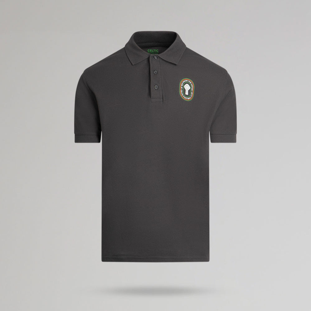 Celtic If You Know The History Dark Grey Polo Shirt