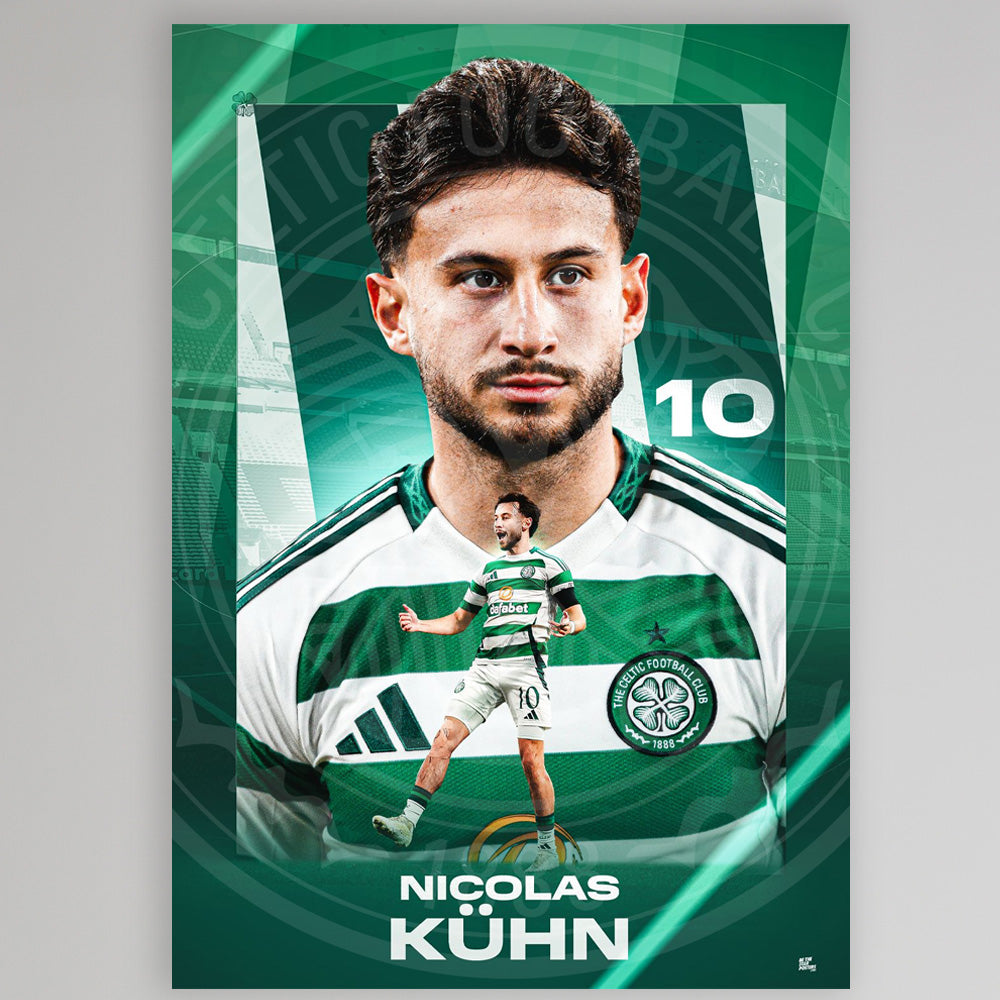 Celtic 2024/25 Nicolas Kuhn Poster