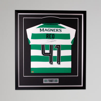 Celtic 24/25 Reo Hatate Framed Signed Shirt