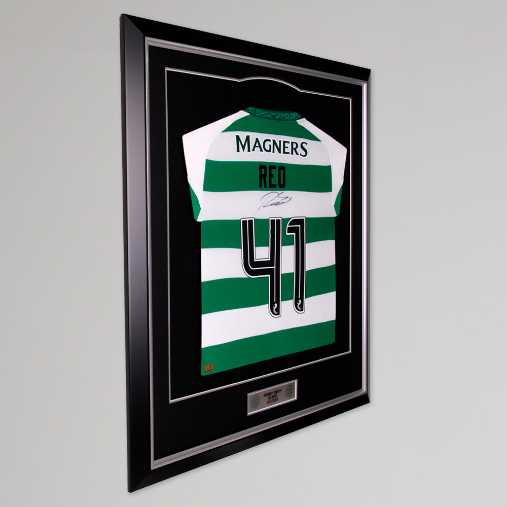 Celtic 24/25 Reo Hatate Framed Signed Shirt